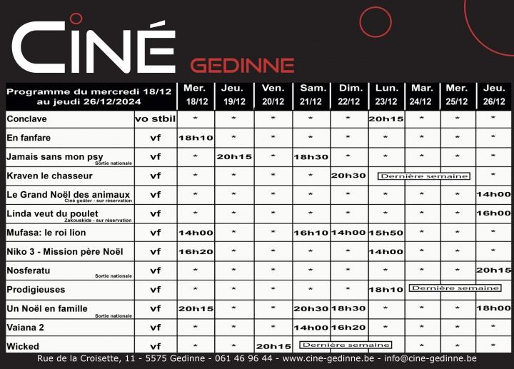 wellin,commune,cinéma,gedinne,ciné-gedinne,ouverture,film,programme,blog,province,luxembourg,namur,philippe,alexandre,asbl,salle,sortie,nationale,première