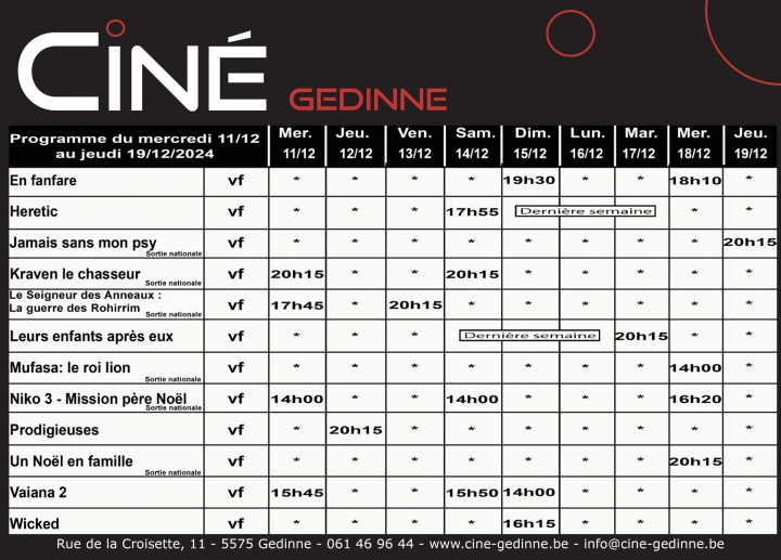 wellin,commune,cinéma,gedinne,ciné-gedinne,ouverture,film,programme,blog,province,luxembourg,namur,philippe,alexandre,asbl,salle,sortie,nationale,première