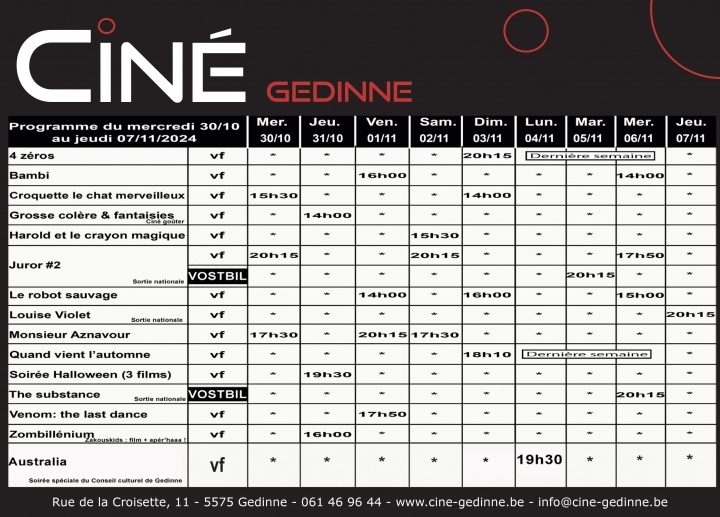 wellin,commune,cinéma,gedinne,ciné-gedinne,ouverture,film,programme,blog,province,luxembourg,namur,philippe,alexandre,asbl,salle,sortie,nationale,première