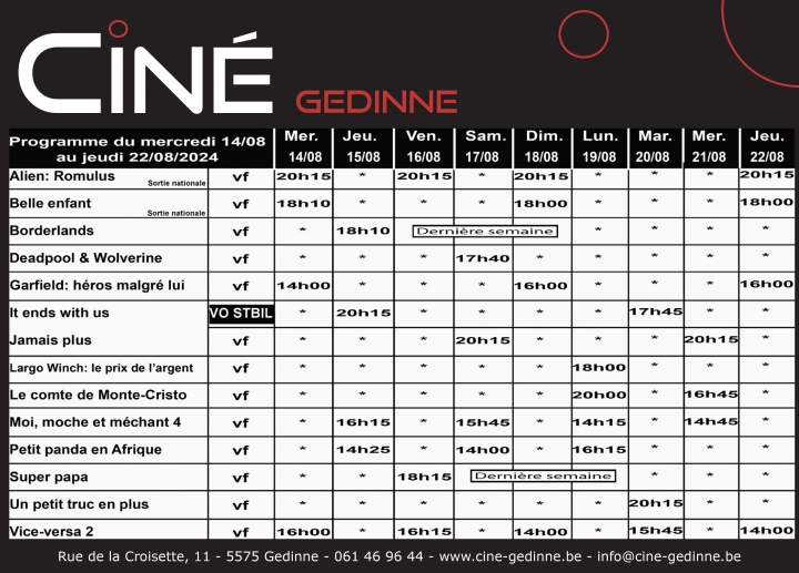 wellin,commune,cinéma,gedinne,ciné-gedinne,ouverture,film,programme,blog,province,luxembourg,namur,philippe,alexandre,asbl,salle,sortie,nationale,première