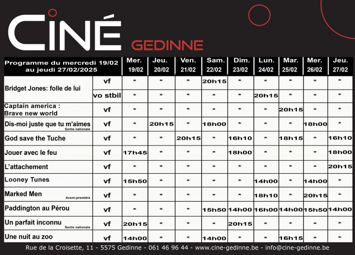 wellin,commune,cinéma,gedinne,ciné-gedinne,ouverture,film,programme,blog,province,luxembourg,namur,philippe,alexandre,asbl,salle,sortie,nationale,première